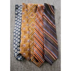 Lot of 5‎ Robert Talbott 100% Silk Ties